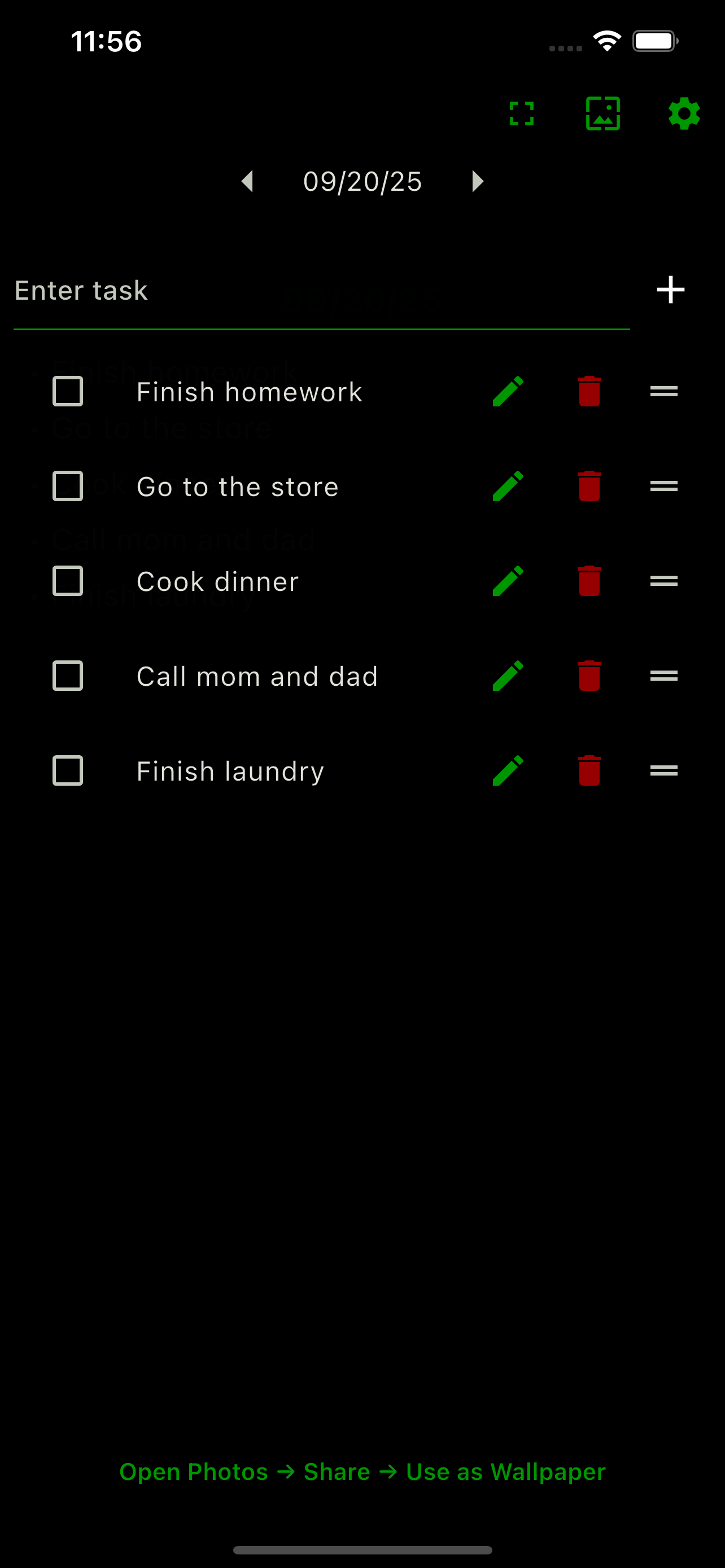 Tasks added